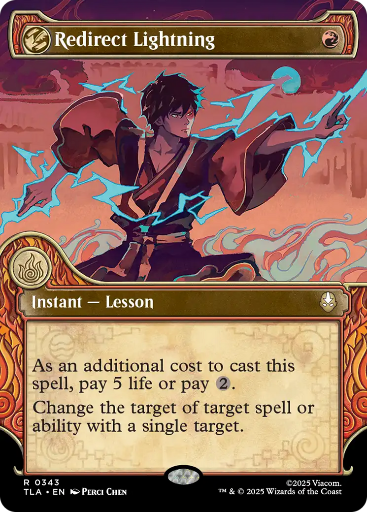 Redirect Lightning (Showcase) [Avatar: The Last Airbender] - Magic: The Gathering - Card Brawlers | Quebec | Canada |