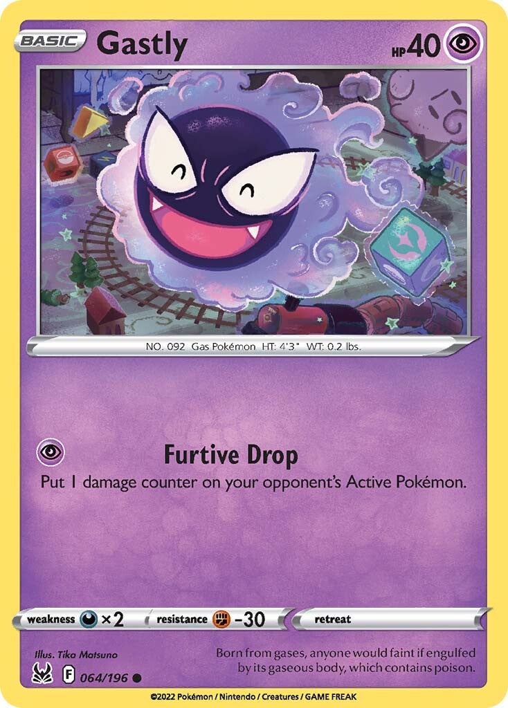 Gastly (064/196) [Sword & Shield: Lost Origin] - Pokémon - Card Brawlers | Quebec | Canada |