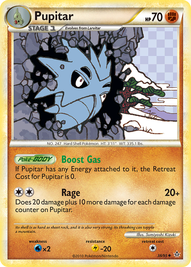 Pupitar (38/95) [HeartGold & SoulSilver: Unleashed] - Pokémon - Card Brawlers | Quebec | Canada |
