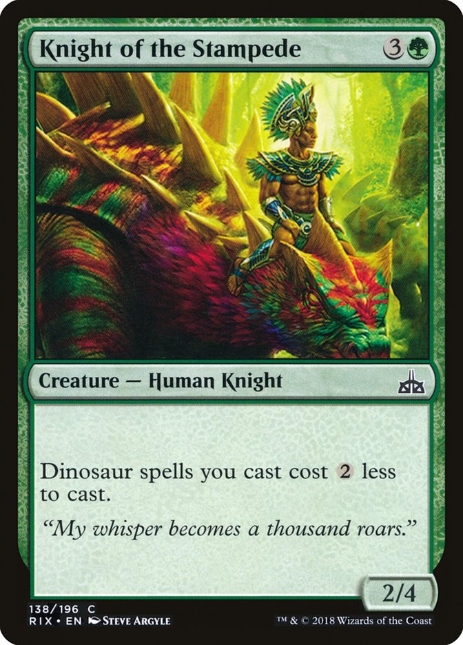 Knight of the Stampede [Rivals of Ixalan] - Magic: The Gathering - Card Brawlers | Quebec | Canada |