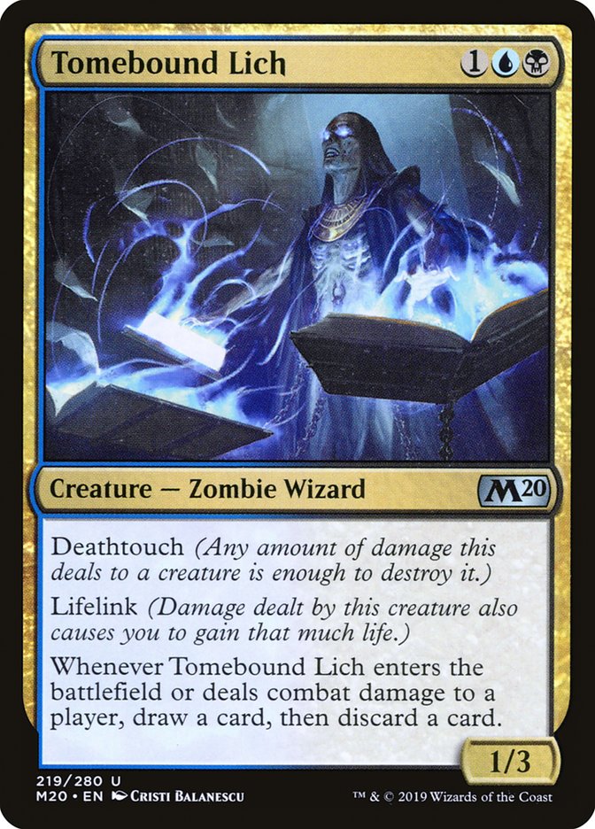 Tomebound Lich [Core Set 2020] - Magic: The Gathering - Card Brawlers | Quebec | Canada |