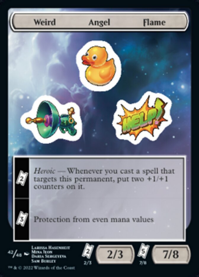 Weird Angel Flame [Unfinity Stickers] - Magic: The Gathering - Card Brawlers | Quebec | Canada |