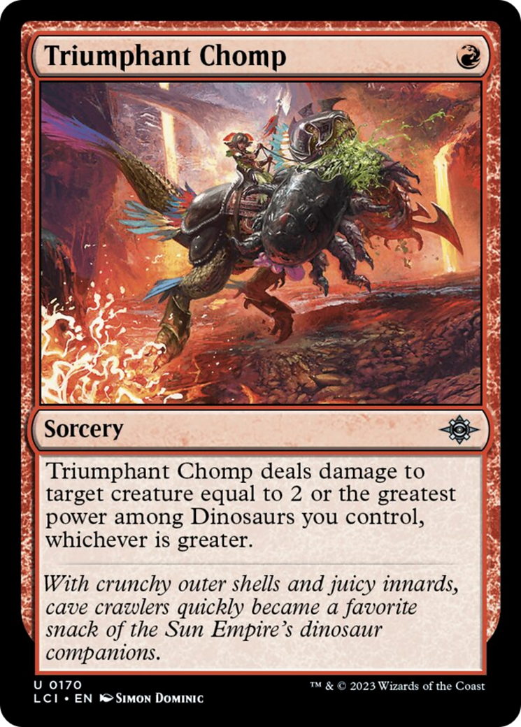 Triumphant Chomp [The Lost Caverns of Ixalan] - Magic: The Gathering - Card Brawlers | Quebec | Canada |
