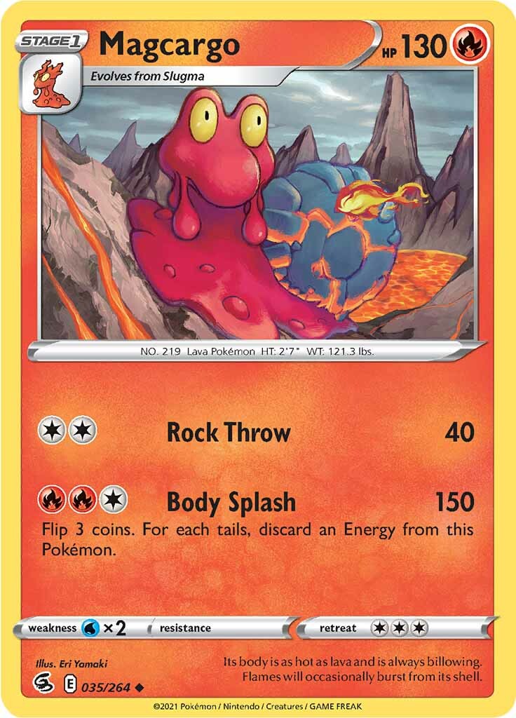 Magcargo (035/264) [Sword & Shield: Fusion Strike] - Pokémon - Card Brawlers | Quebec | Canada |