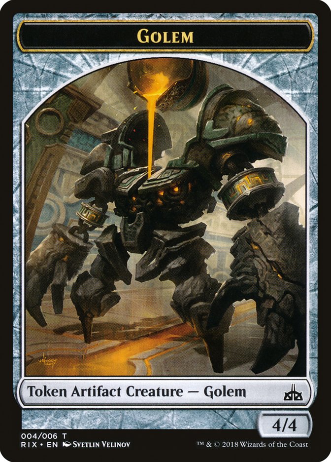 Golem Token [Rivals of Ixalan Tokens] - Magic: The Gathering - Card Brawlers | Quebec | Canada |