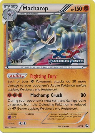 Machamp (XY13) (Staff) [XY: Black Star Promos] - Pokémon - Card Brawlers | Quebec | Canada |