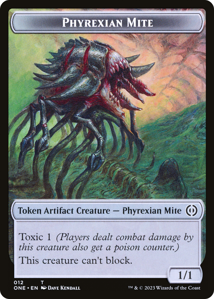 Phyrexian Mite (012) // The Hollow Sentinel Double-Sided Token [Phyrexia: All Will Be One Tokens] - Magic: The Gathering - Card Brawlers | Quebec | Canada |