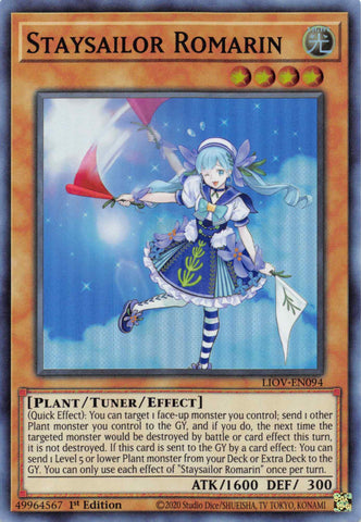 Staysailor Romarin [LIOV-EN094] Super Rare - Yu-Gi-Oh! - Card Brawlers | Quebec | Canada |