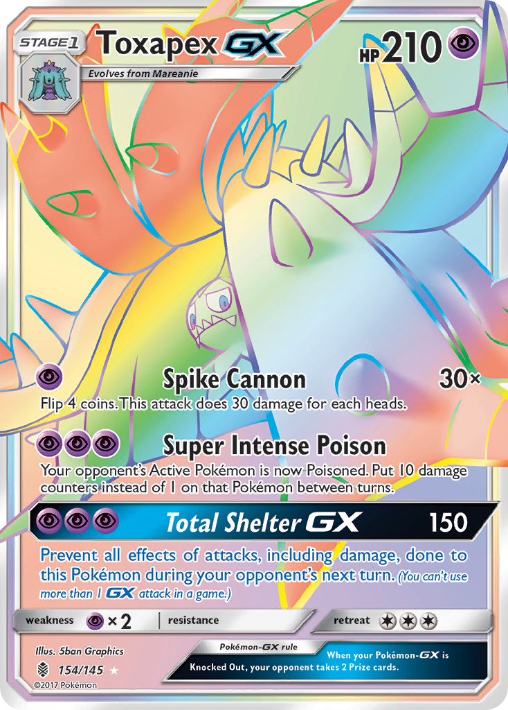 Toxapex GX (154/145) [Sun & Moon: Guardians Rising] - Pokémon - Card Brawlers | Quebec | Canada |