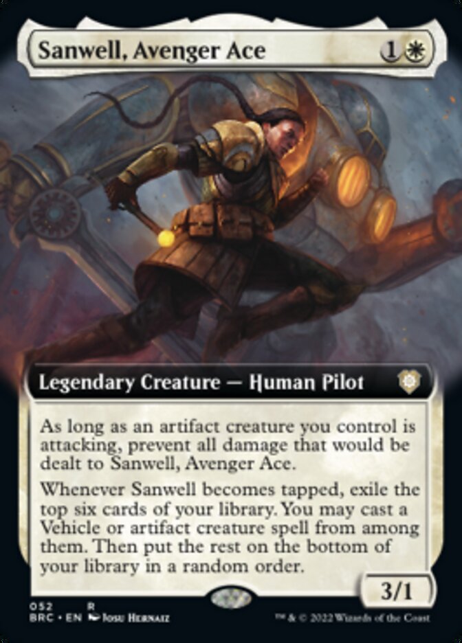 Sanwell, Avenger Ace (Extended Art) [The Brothers' War Commander] - Magic: The Gathering - Card Brawlers | Quebec | Canada |