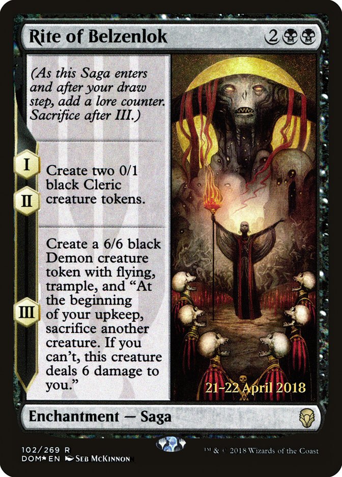 Rite of Belzenlok [Dominaria Prerelease Promos] - Magic: The Gathering - Card Brawlers | Quebec | Canada |