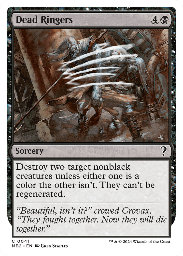 Dead Ringers (White Border) [Mystery Booster 2] - Magic: The Gathering - Card Brawlers | Quebec | Canada |