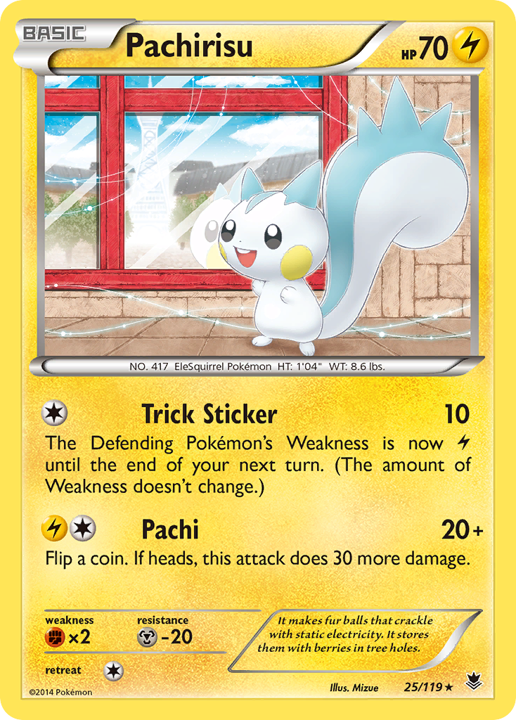 Pachirisu (25/119) [XY: Phantom Forces] - Pokémon - Card Brawlers | Quebec | Canada |