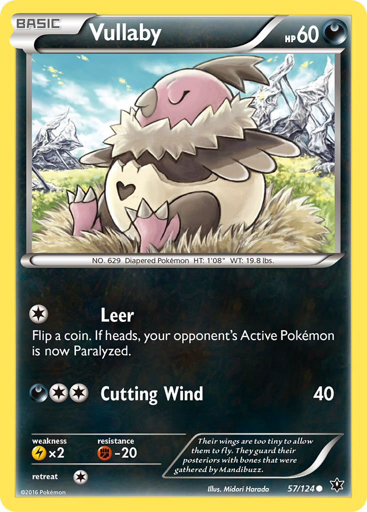 Vullaby (57/124) [XY: Fates Collide] - Pokémon - Card Brawlers | Quebec | Canada |