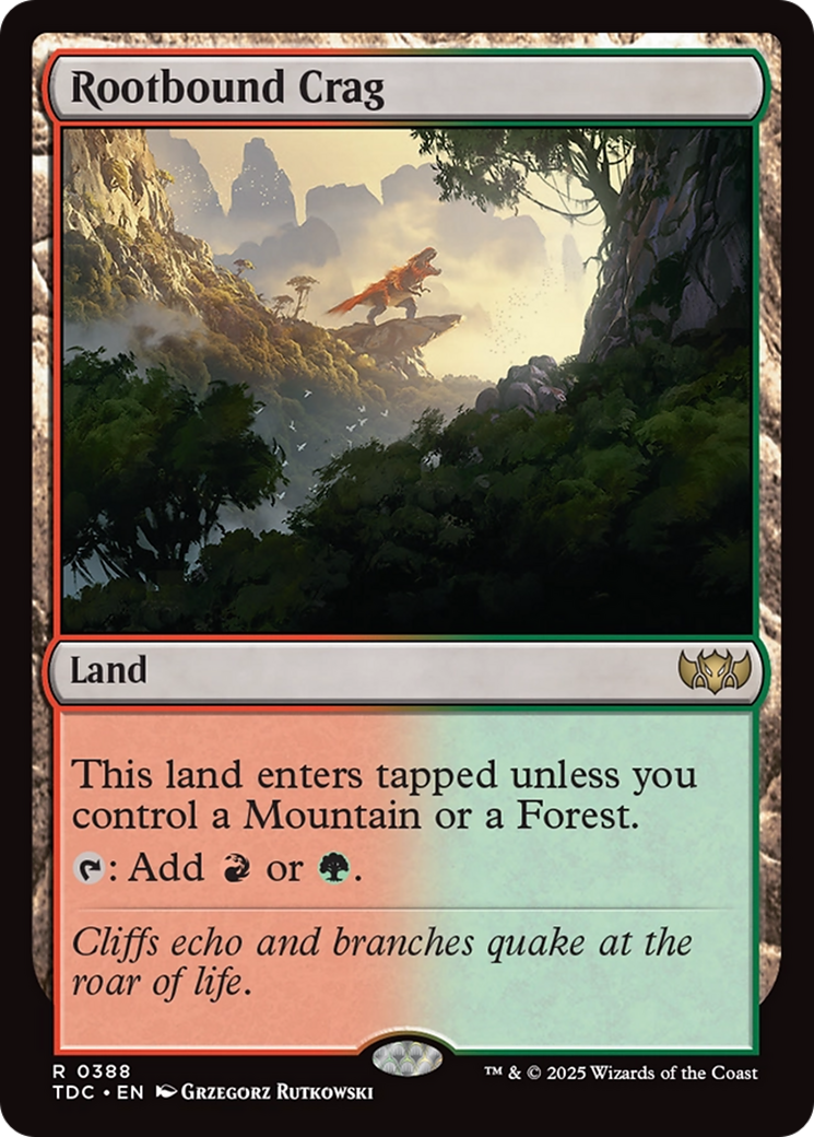 Rootbound Crag [Tarkir: Dragonstorm Commander] - Magic: The Gathering - Card Brawlers | Quebec | Canada |