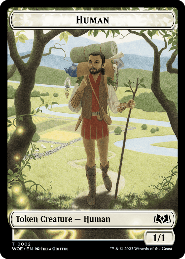 Human // Food (0011) Double-Sided Token [Wilds of Eldraine Tokens] - Magic: The Gathering - Card Brawlers | Quebec | Canada |