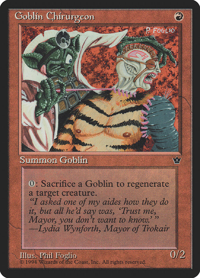 Goblin Chirurgeon (Phil Foglio) [Fallen Empires] - Magic: The Gathering - Card Brawlers | Quebec | Canada |