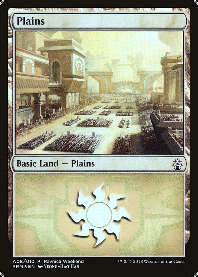 Plains (A08) [Ravnica Allegiance Ravnica Weekend] - Magic: The Gathering - Card Brawlers | Quebec | Canada |
