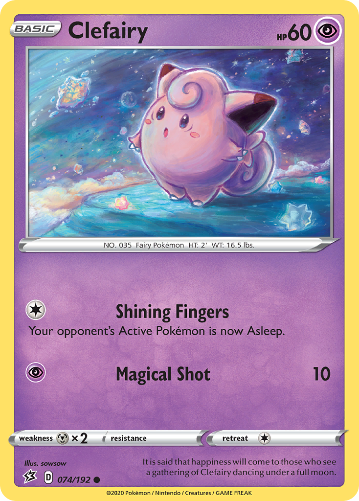 Clefairy (074/192) [Sword & Shield: Rebel Clash] - Pokémon - Card Brawlers | Quebec | Canada |