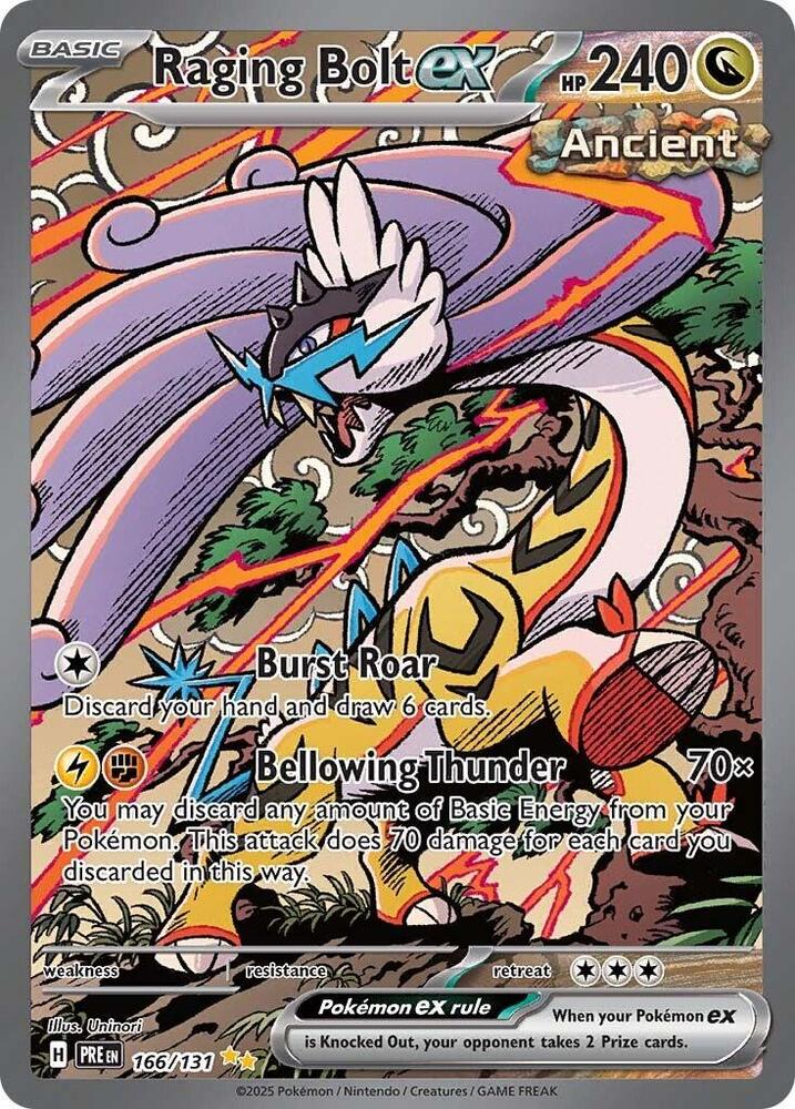 Raging Bolt ex (166/131) [Scarlet & Violet: Prismatic Evolutions] - Pokémon - Card Brawlers | Quebec | Canada |