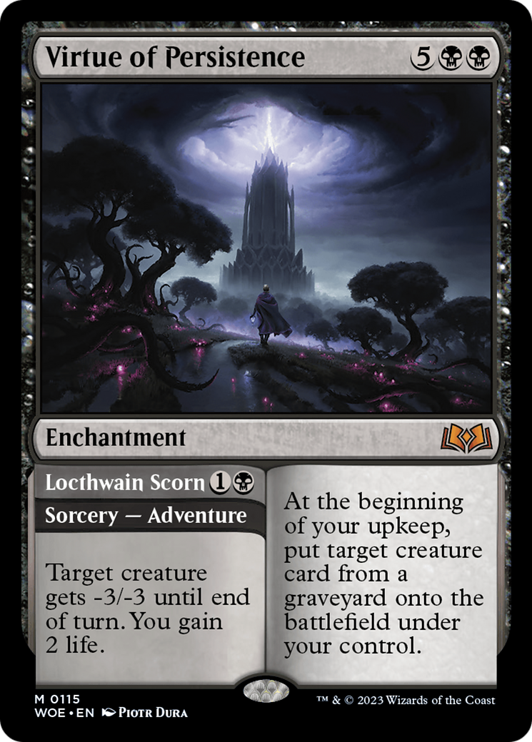 Virtue of Persistence // Locthwain Scorn [Wilds of Eldraine] - Magic: The Gathering - Card Brawlers | Quebec | Canada |