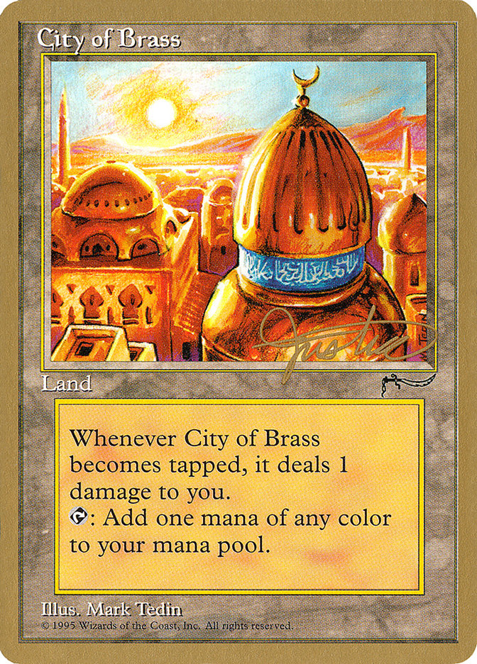 City of Brass (Mark Justice) [Pro Tour Collector Set] - Magic: The Gathering - Card Brawlers | Quebec | Canada |