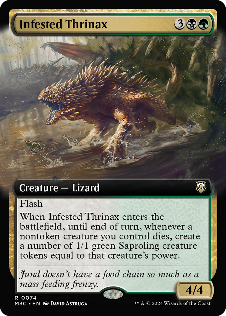 Infested Thrinax (Extended Art) [Modern Horizons 3 Commander] - Magic: The Gathering - Card Brawlers | Quebec | Canada |