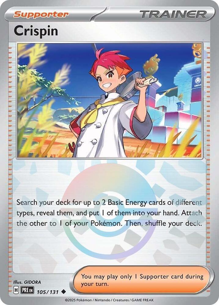 Crispin (105/131) (Poke Ball Pattern) [Scarlet & Violet: Prismatic Evolutions] - Pokémon - Card Brawlers | Quebec | Canada |