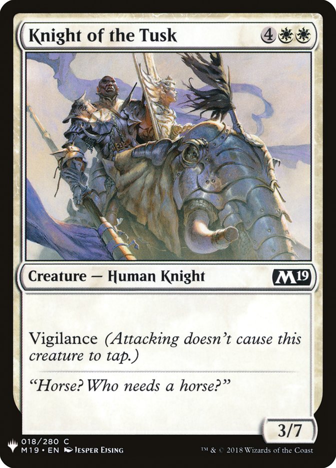 Knight of the Tusk [Mystery Booster] - Magic: The Gathering - Card Brawlers | Quebec | Canada |