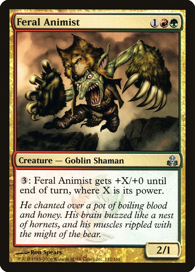 Feral Animist [Guildpact] - Magic: The Gathering - Card Brawlers | Quebec | Canada |