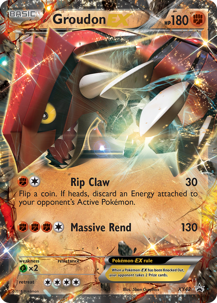 Groudon EX (XY42) [XY: Black Star Promos] - Pokémon - Card Brawlers | Quebec | Canada |