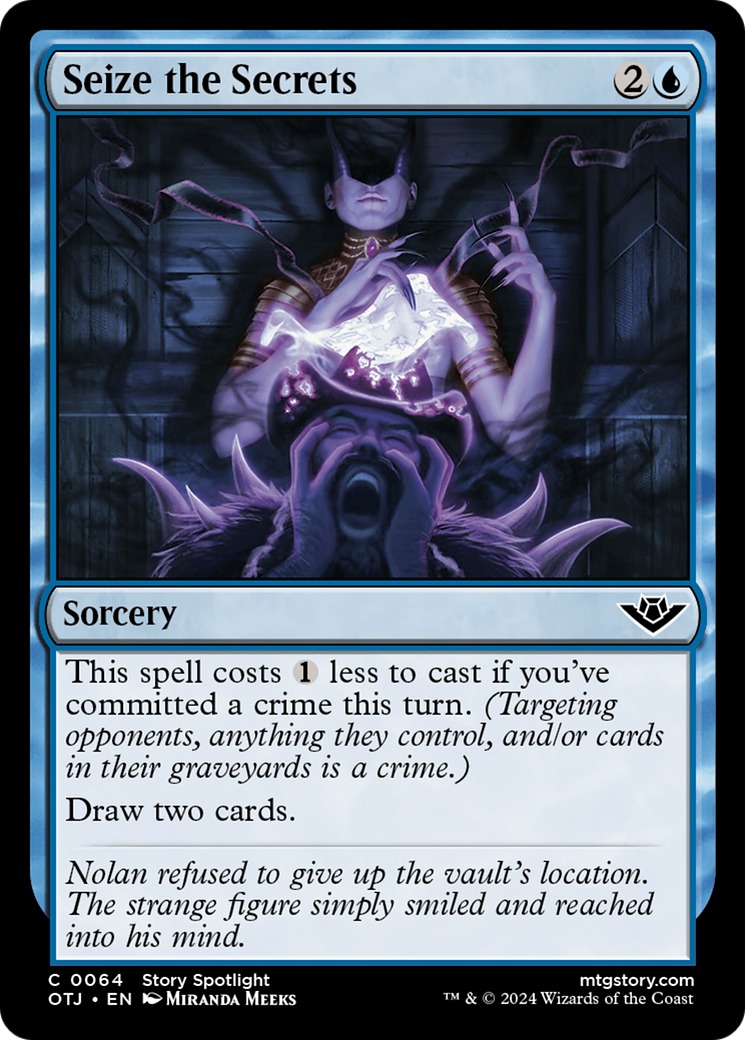 Seize the Secrets [Outlaws of Thunder Junction] - Magic: The Gathering - Card Brawlers | Quebec | Canada |