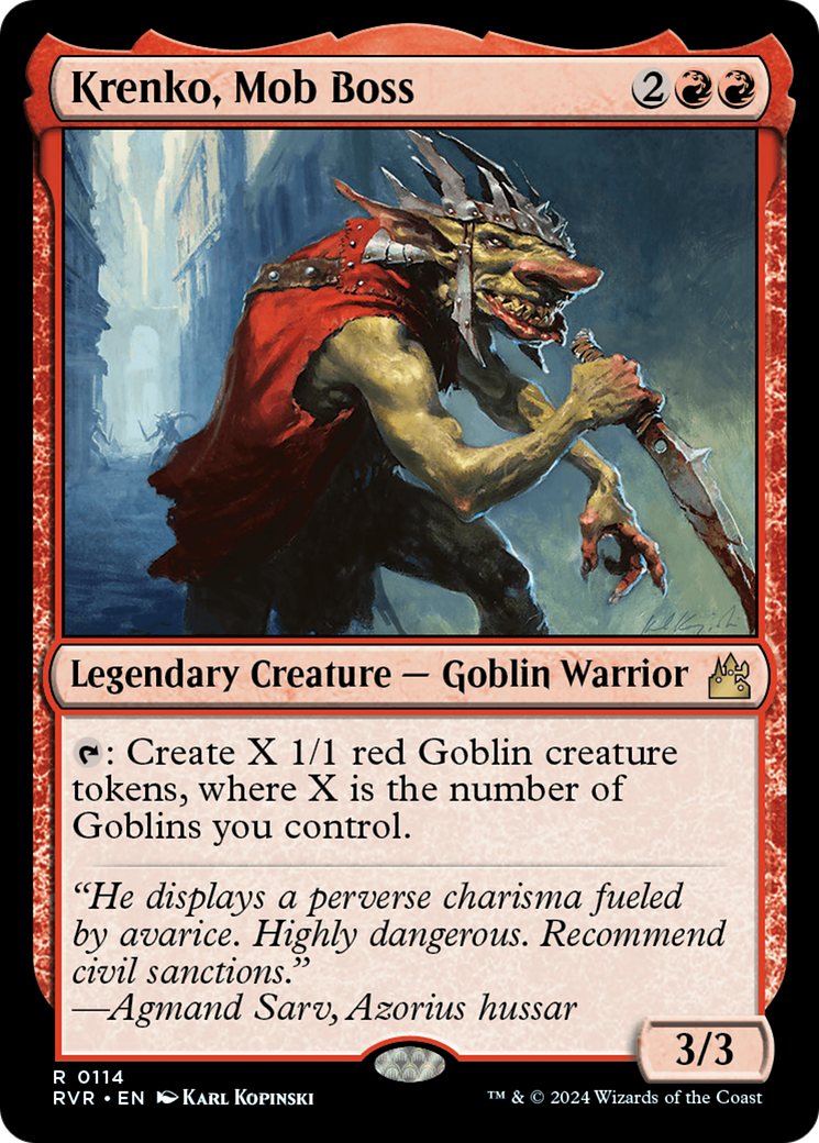 Krenko, Mob Boss [Ravnica Remastered] - Magic: The Gathering - Card Brawlers | Quebec | Canada |