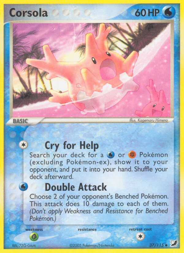 Corsola (37/115) [EX: Unseen Forces] - Pokémon - Card Brawlers | Quebec | Canada |
