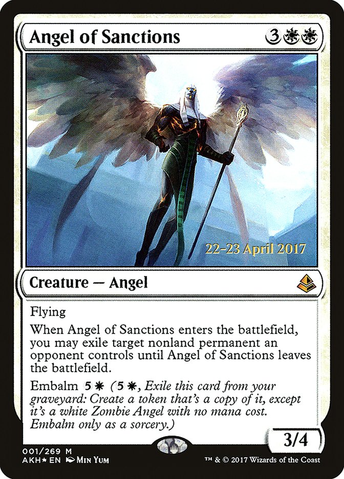 Angel of Sanctions [Amonkhet Prerelease Promos] - Magic: The Gathering - Card Brawlers | Quebec | Canada |