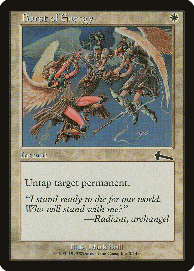 Burst of Energy [Urza's Legacy] - Magic: The Gathering - Card Brawlers | Quebec | Canada |