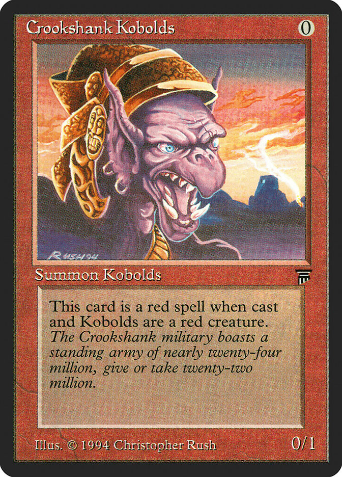 Crookshank Kobolds [Legends] - Magic: The Gathering - Card Brawlers | Quebec | Canada |