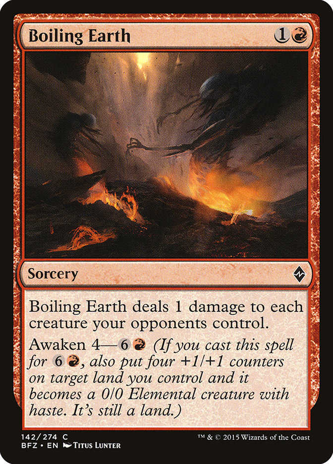 Boiling Earth [Battle for Zendikar] - Magic: The Gathering - Card Brawlers | Quebec | Canada |