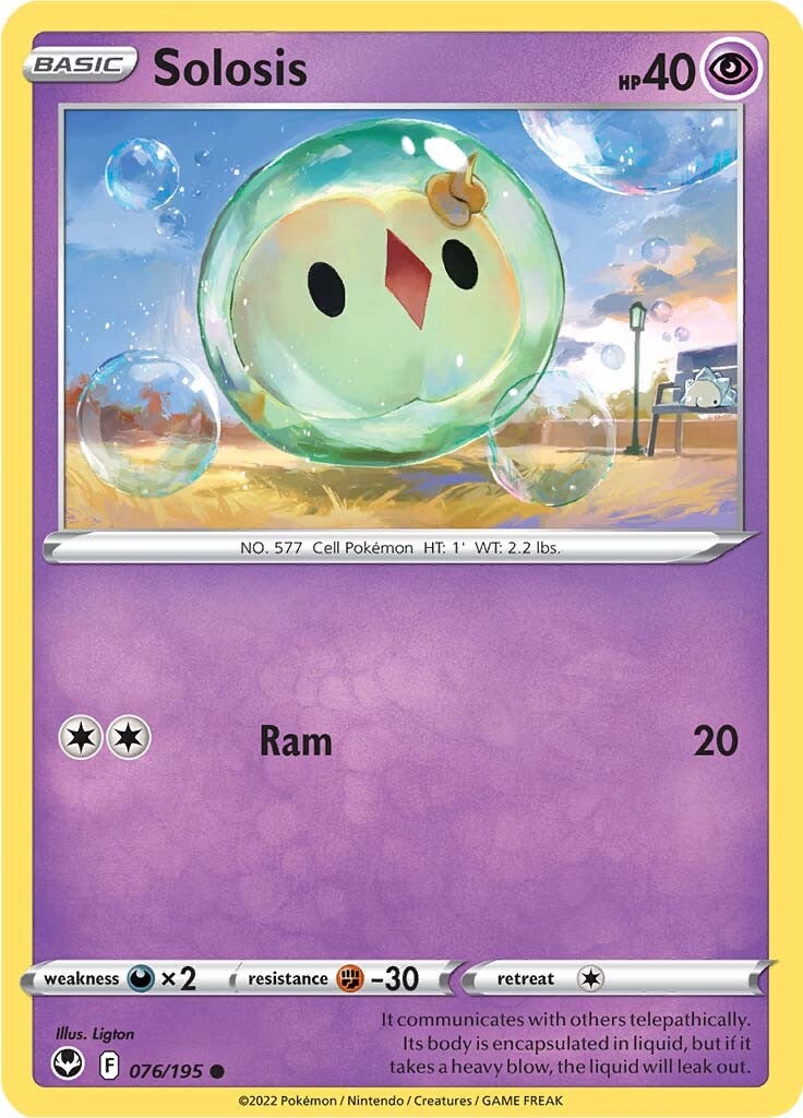 Solosis (076/195) [Sword & Shield: Silver Tempest] - Pokémon - Card Brawlers | Quebec | Canada |