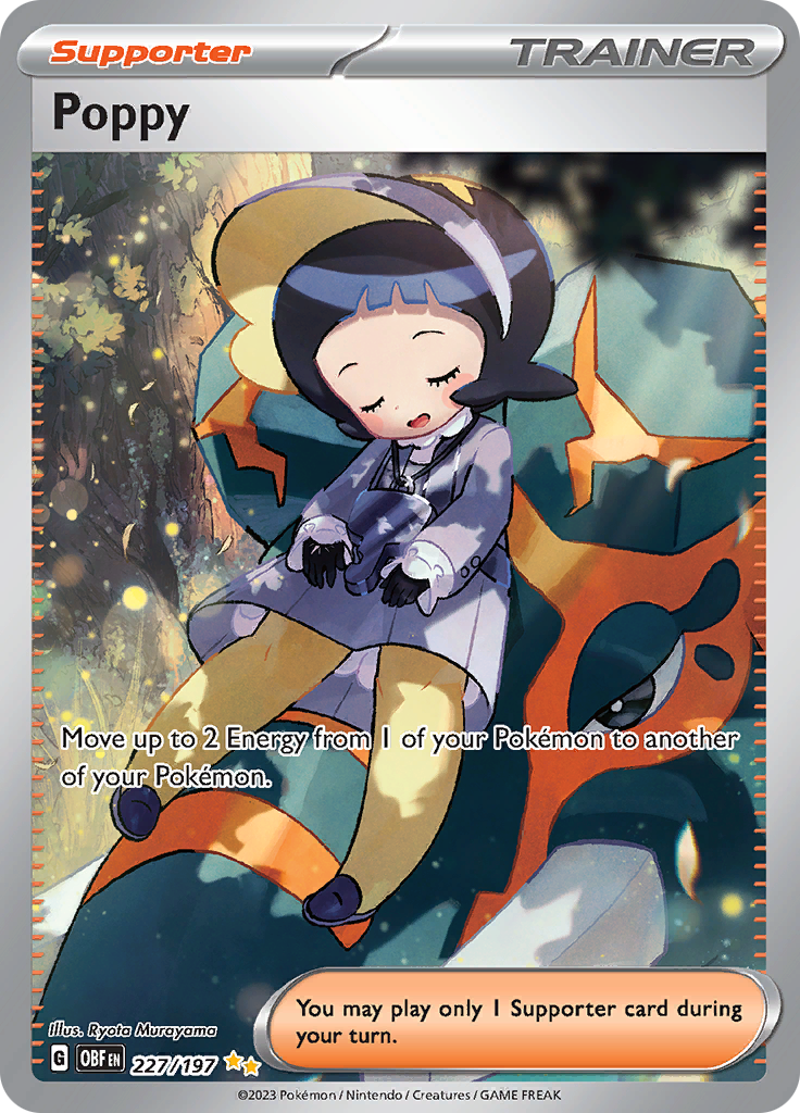 Poppy (227/197) [Scarlet & Violet: Obsidian Flames] - Pokémon - Card Brawlers | Quebec | Canada |
