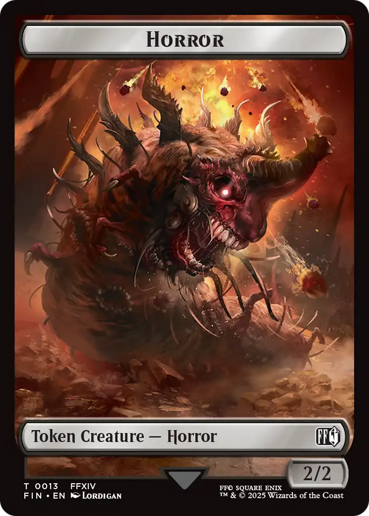 Hero (0007) // Horror (0013) Double-Sided Token [FINAL FANTASY Tokens] - Magic: The Gathering - Card Brawlers | Quebec | Canada |