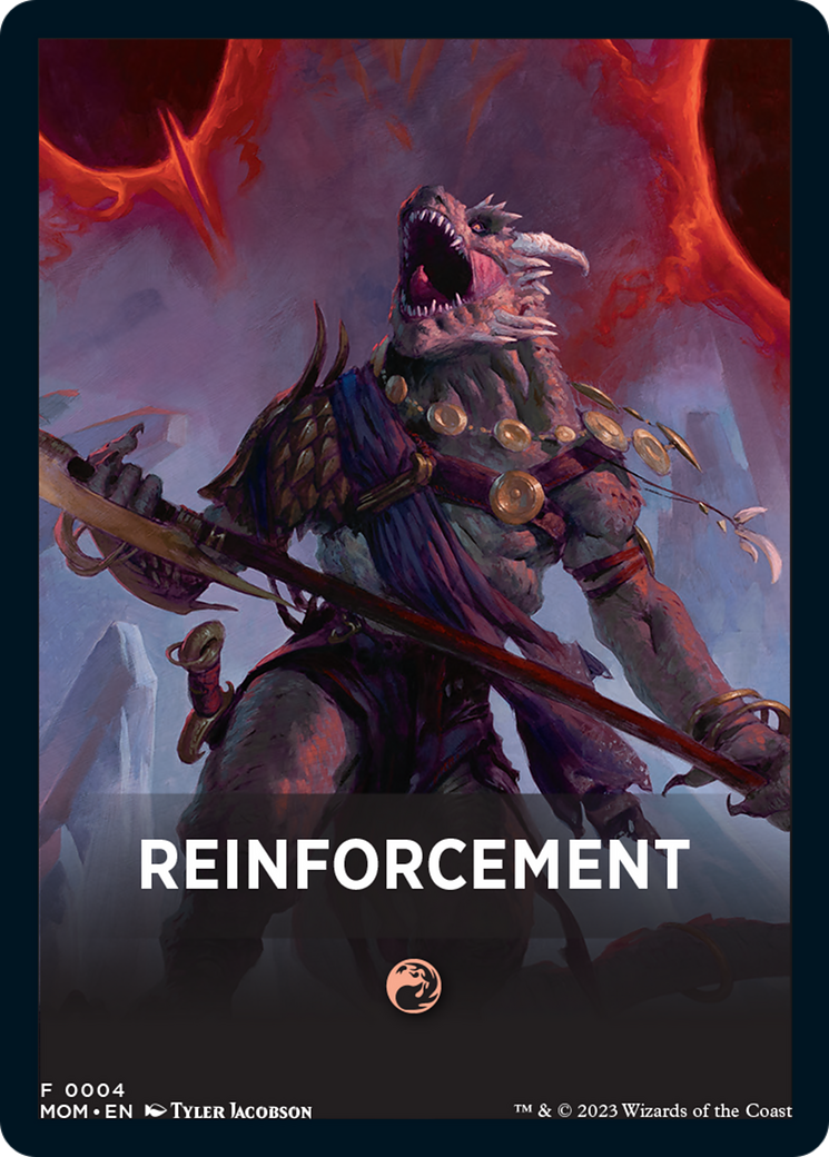 Reinforcement Theme Card [March of the Machine Tokens] - Magic: The Gathering - Card Brawlers | Quebec | Canada |