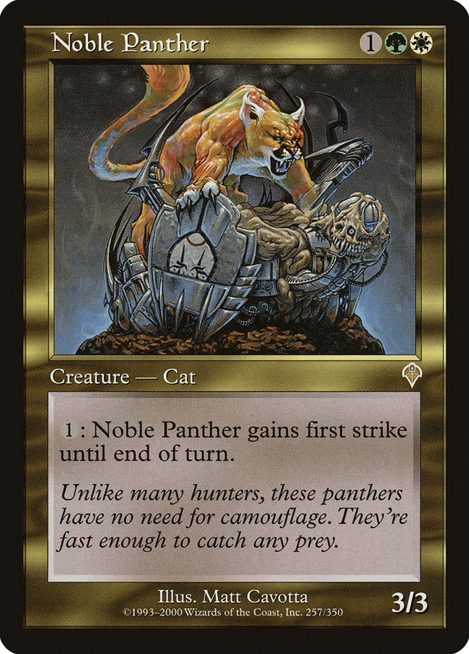 Noble Panther [Invasion] - Magic: The Gathering - Card Brawlers | Quebec | Canada |