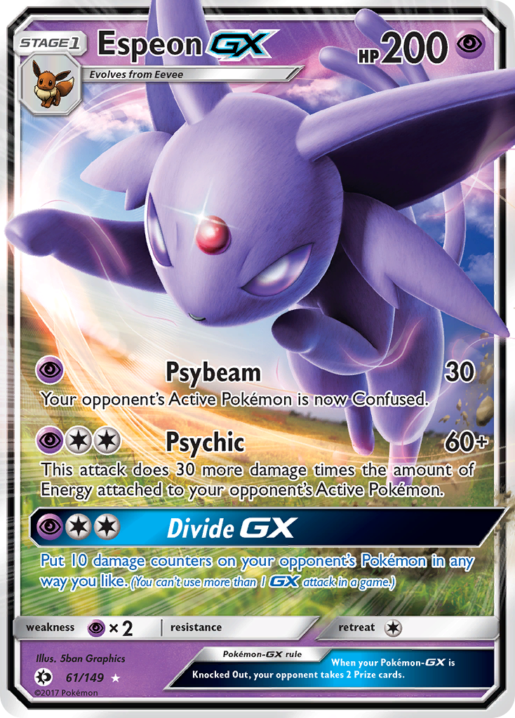 Espeon GX (61/149) [Sun & Moon: Base Set] - Pokémon - Card Brawlers | Quebec | Canada |