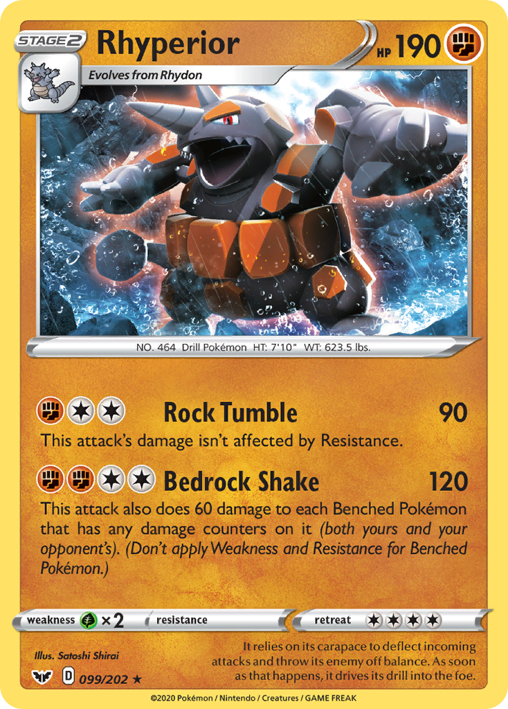 Rhyperior (099/202) [Sword & Shield: Base Set] - Pokémon - Card Brawlers | Quebec | Canada |