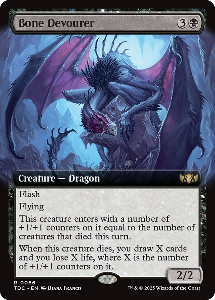 Bone Devourer (Extended Art) [Tarkir: Dragonstorm Commander] - Magic: The Gathering - Card Brawlers | Quebec | Canada |