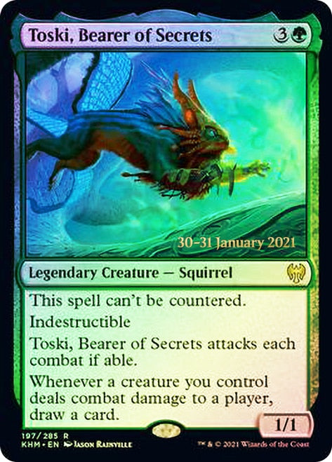 Toski, Bearer of Secrets [Kaldheim Prerelease Promos] - Magic: The Gathering - Card Brawlers | Quebec | Canada |