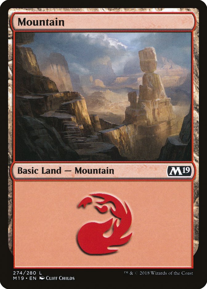 Mountain (274) [Core Set 2019] - Magic: The Gathering - Card Brawlers | Quebec | Canada |