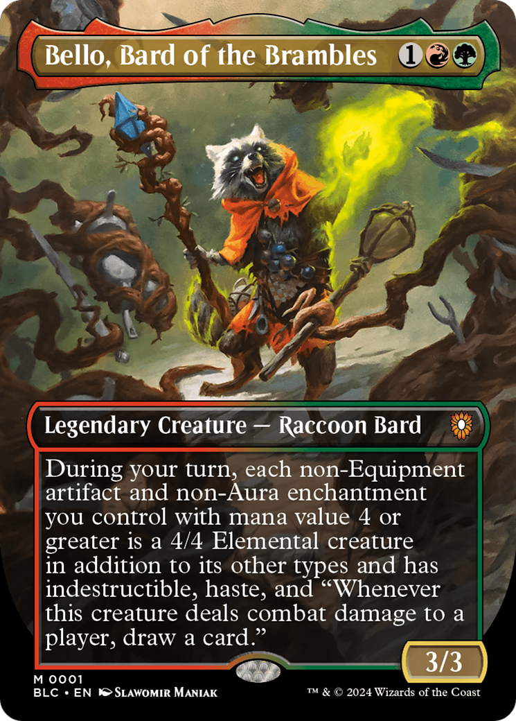 Bello, Bard of the Brambles (Borderless) [Bloomburrow Commander] - Magic: The Gathering - Card Brawlers | Quebec | Canada |