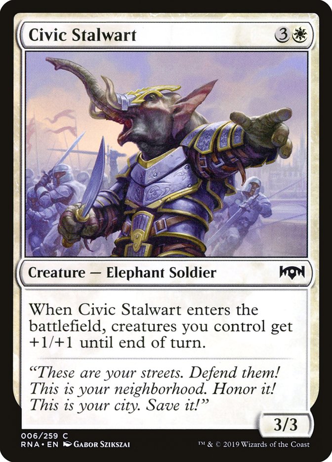 Civic Stalwart [Ravnica Allegiance] - Magic: The Gathering - Card Brawlers | Quebec | Canada |